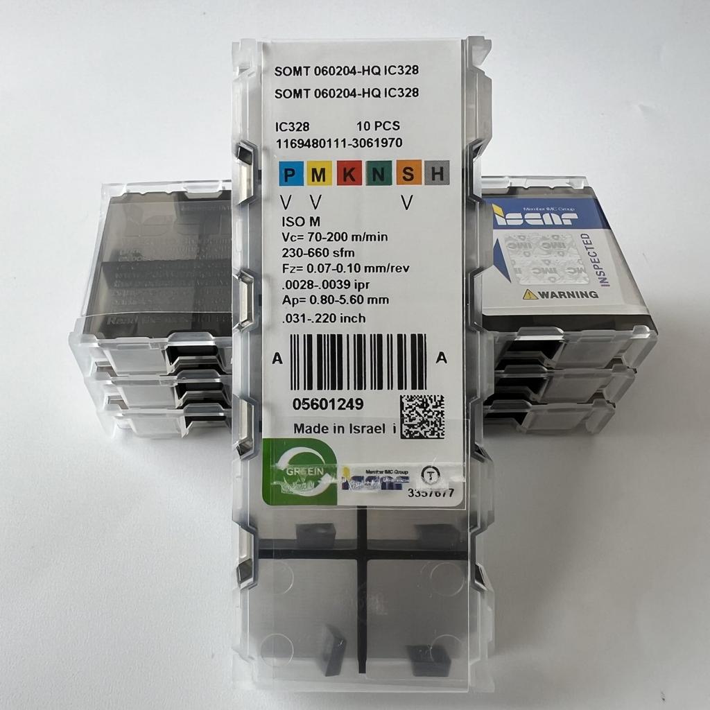 ISCAR / SOMT060204-HQ IC328 / Industrial indexable carbide inserts 10 Pcs