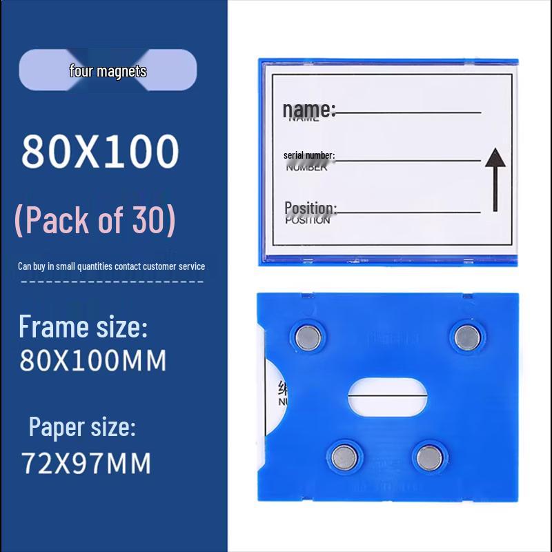 Magnetic Warehouse Shelf Labels