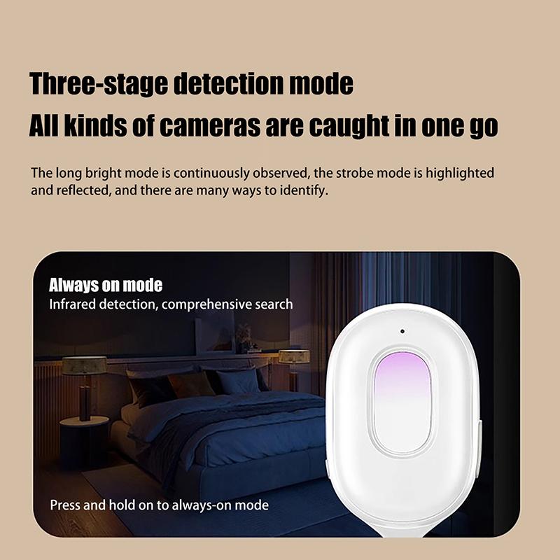 Multifunctional Infrared Detector Travel Mini Portable Anti-Peeping Anti-Monitoring Camera Scanner Detects Hidden Cameras