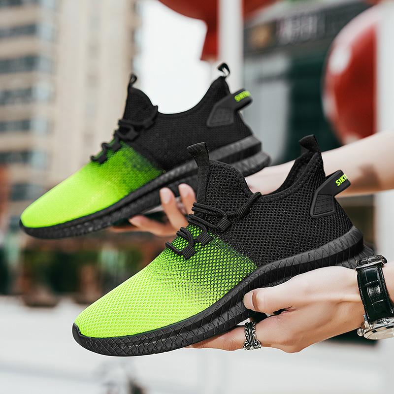 40-47 Large Size Men's Flying Weaving Shoes Sports Shoes Super Lightweight Men's Shoes