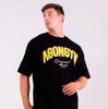 2025 New Agongym Bodybuilding Cotton T-Shirt - Men's Loose Fit Muscle Gym Wear, Running Exercise & Streetwear Fashion