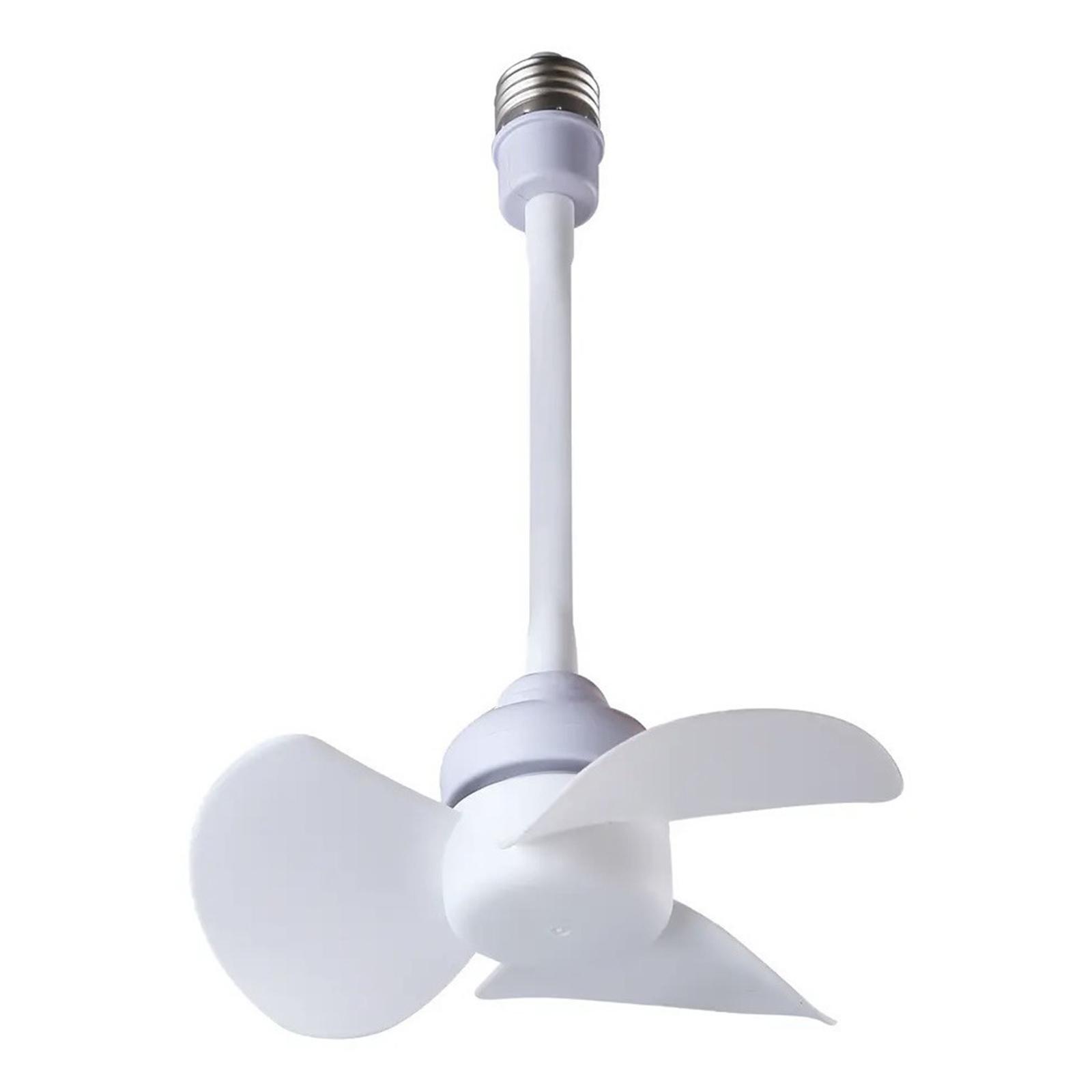 

6inch Small Fan E27 Interface Mini Cooling Fan Low Noise 10W Power Household Student Dormitory Fan for Bedroom Offices B