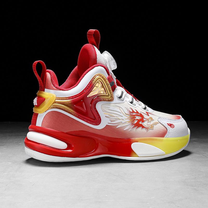 Limited Edition Year of the Snake Boys' Basketball Shoes - New Spring Non-Slip Soft-Soled Sports Shoes for Medium & Large Children.