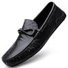 Fashion Cowhide Breathable Men's Casual Leather Shoes Soft Soled Men's Driving Shoes Loafers