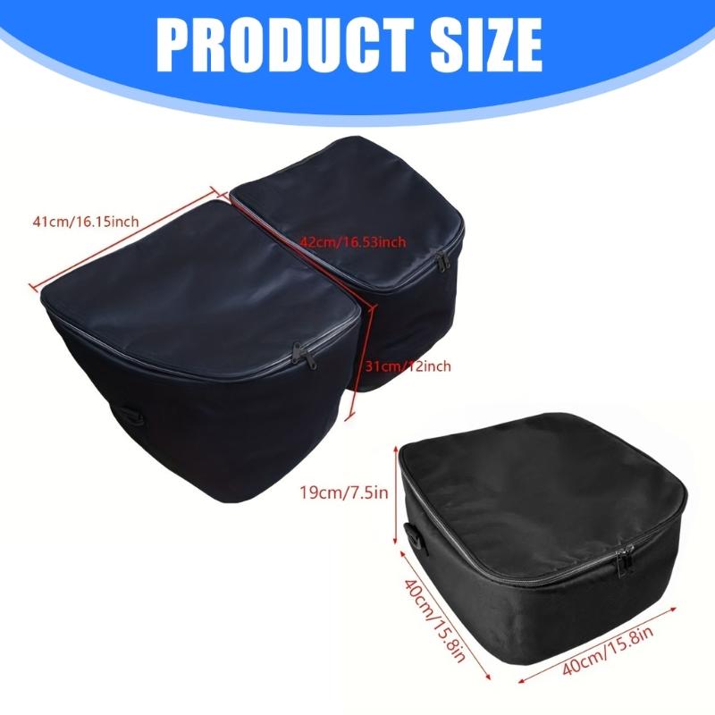 Custom Fit Frunk Storage Bin Set For Collapsible Insulated Bags With Carrying Handles For Groceries Road