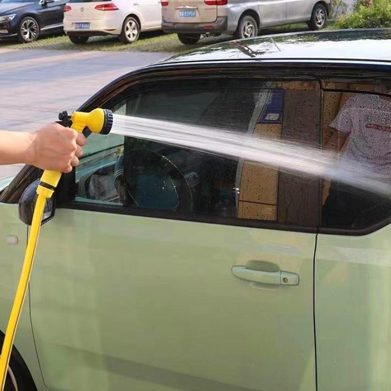 Car Wash & Garden Hose Nozzle - Rotating Spray, Universal Water Gun, Explosion-Proof for Watering Flowers & Vegetables
