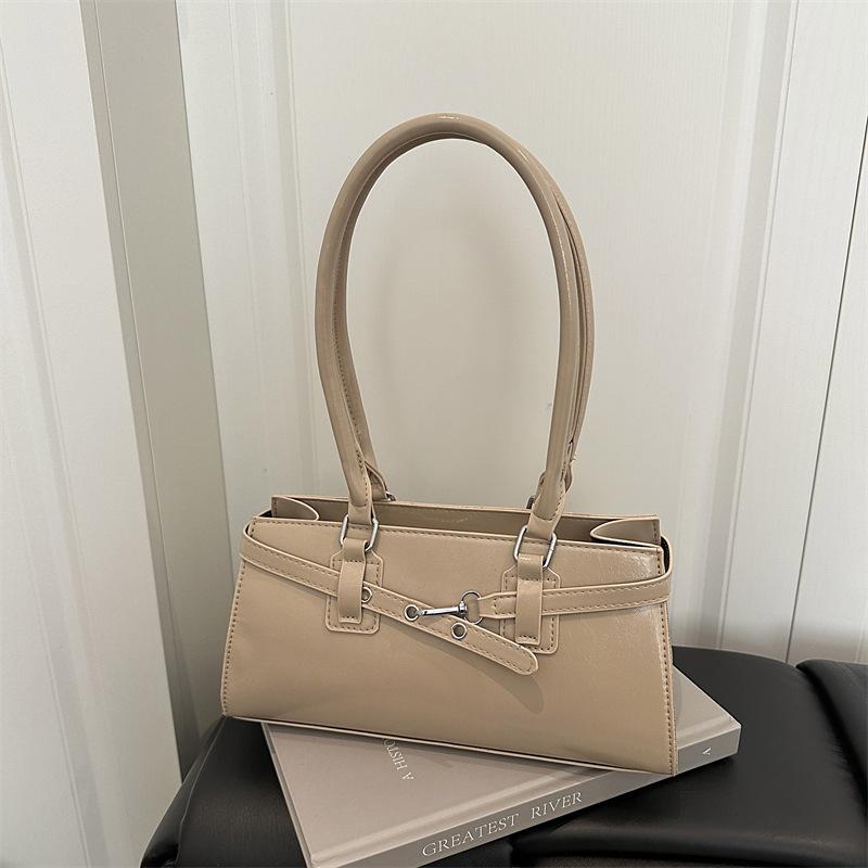 Retro Umhängetasche mit großem Fassungsvermögen für Damen, neue Herbst- und Winter-Schultertasche, Nischendesign, tragbare Pendlertasche