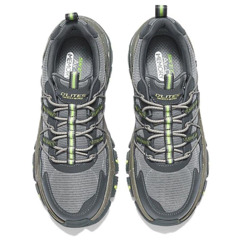 Skechers D'LITES Hiker Men Comfort Wear-resistant Low Top Casual Shoes Taupe 237421-GYMT