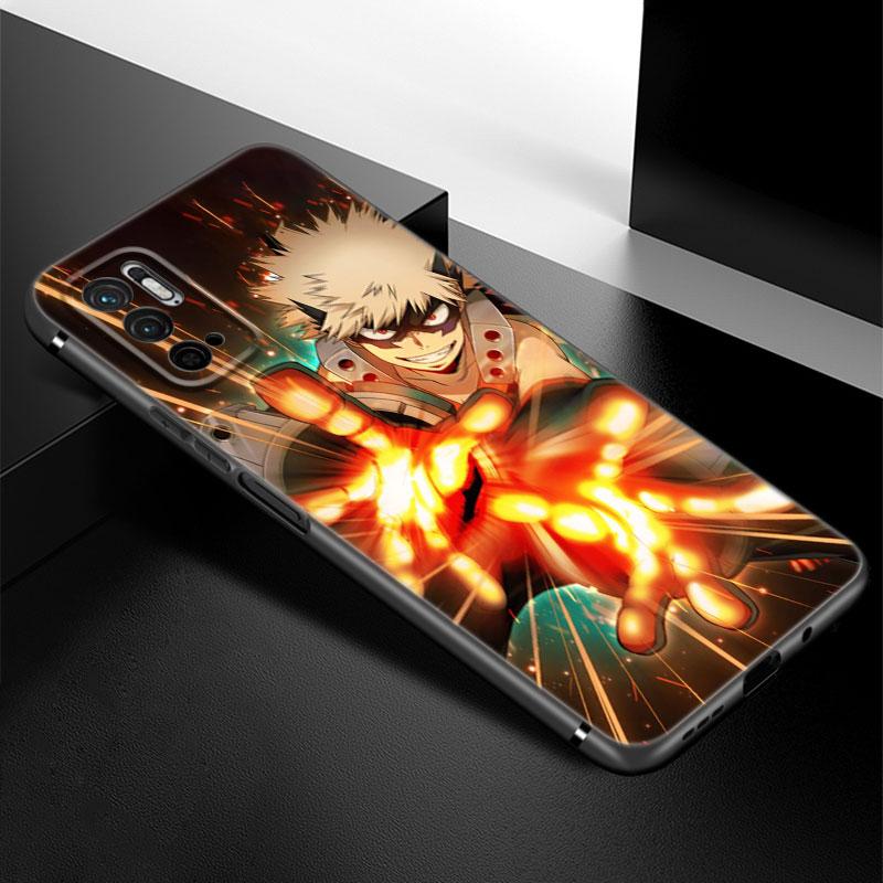 My Hero Acadamia Phone Case For Xiaomi Redmi Note 7 8 9 10 Lite 11 11E 11T 12 Pro 11S 4G 10T 5G 8T 9S 10S Soft TPU Black Cover