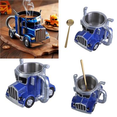 Beer Wine Cup Handcrafted Truck Coffee Mug Unique Truck Shaped Coffee Cup Drinking Cup Desktop Car Ornaments Enduring
