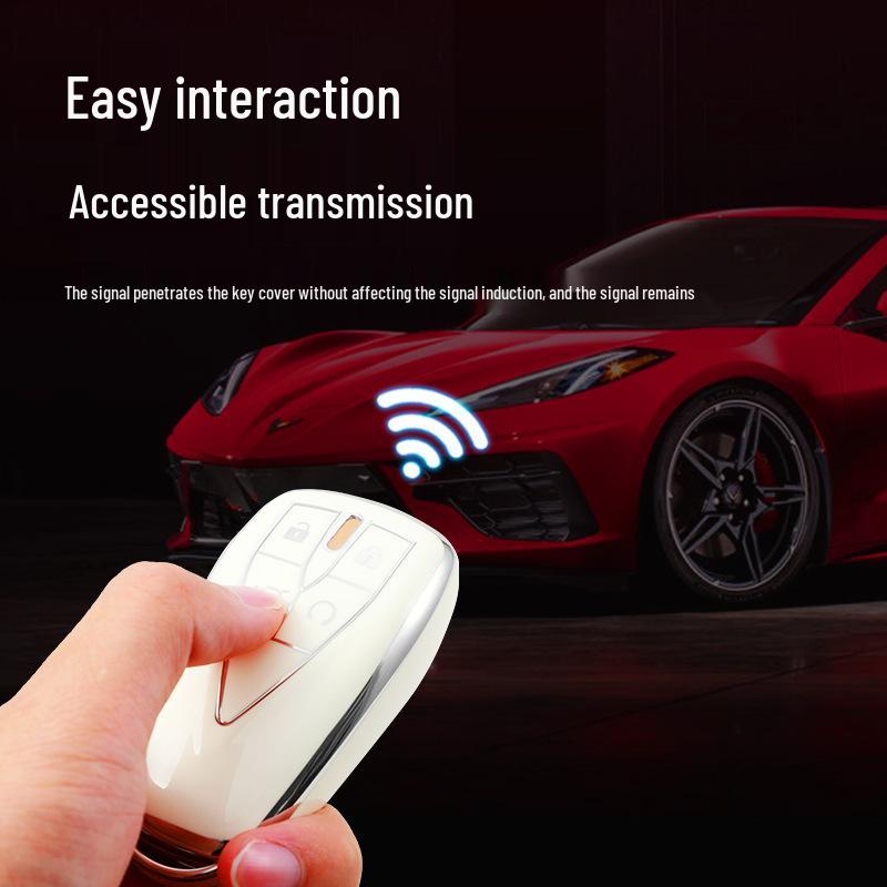 Changan 4-Button Key Case for 2023 Models: CS75 Plus, CS55, Yidong, CS35, Oshan X7