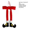Christmas Elf Leg Ornament 14 Inch Red Plush Elf Leg Hanging Ornament with Velvet Bow for Christmas Tree Wreath Door Wall Holiday Decor