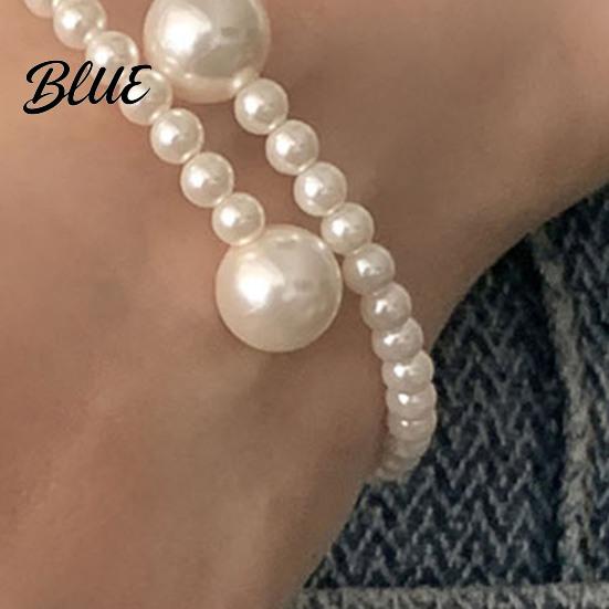 Lightweight Elastic Bracelet Women Faux Pearl Fit Warm Luster Minimalist