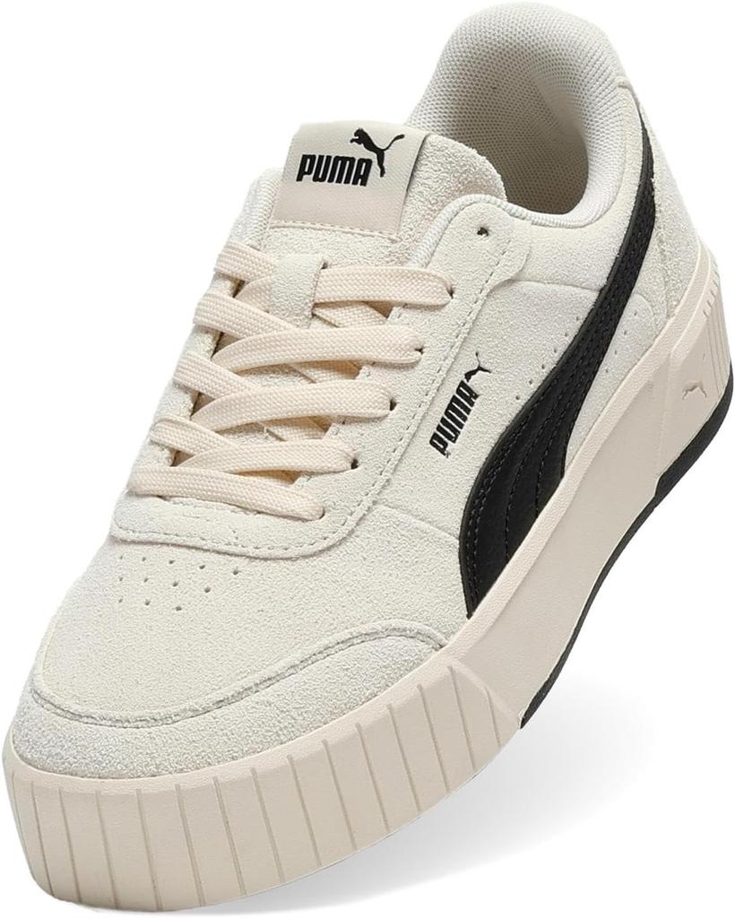 PUMA Women's Carina Mia SD Platform Sneakers Alpine Snow/Puma Black 24.5 cm