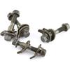 Camber Bolts Adjustment,4Pcs 14Mm Vehicles Steel Four Wheel Alignment Adjustable Camber Kit Cam Bolt Rear Camber Kit 81260 Camber Kit