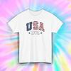 USA 1776 Patriotic Shirt American Flag Pride Freedom Graphic Tee S-5XL