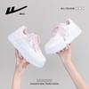 Double Lace-up Fashion Women's Shoes Summer New Simple Thick Baseplate Shoes Peach Powder Comfortable Campus Sweet Single Shoes
