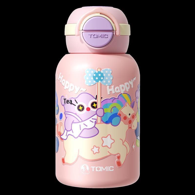 TOMIC TW60196Ti 550ml Kids Pure Titanium Insulated Straw Cup