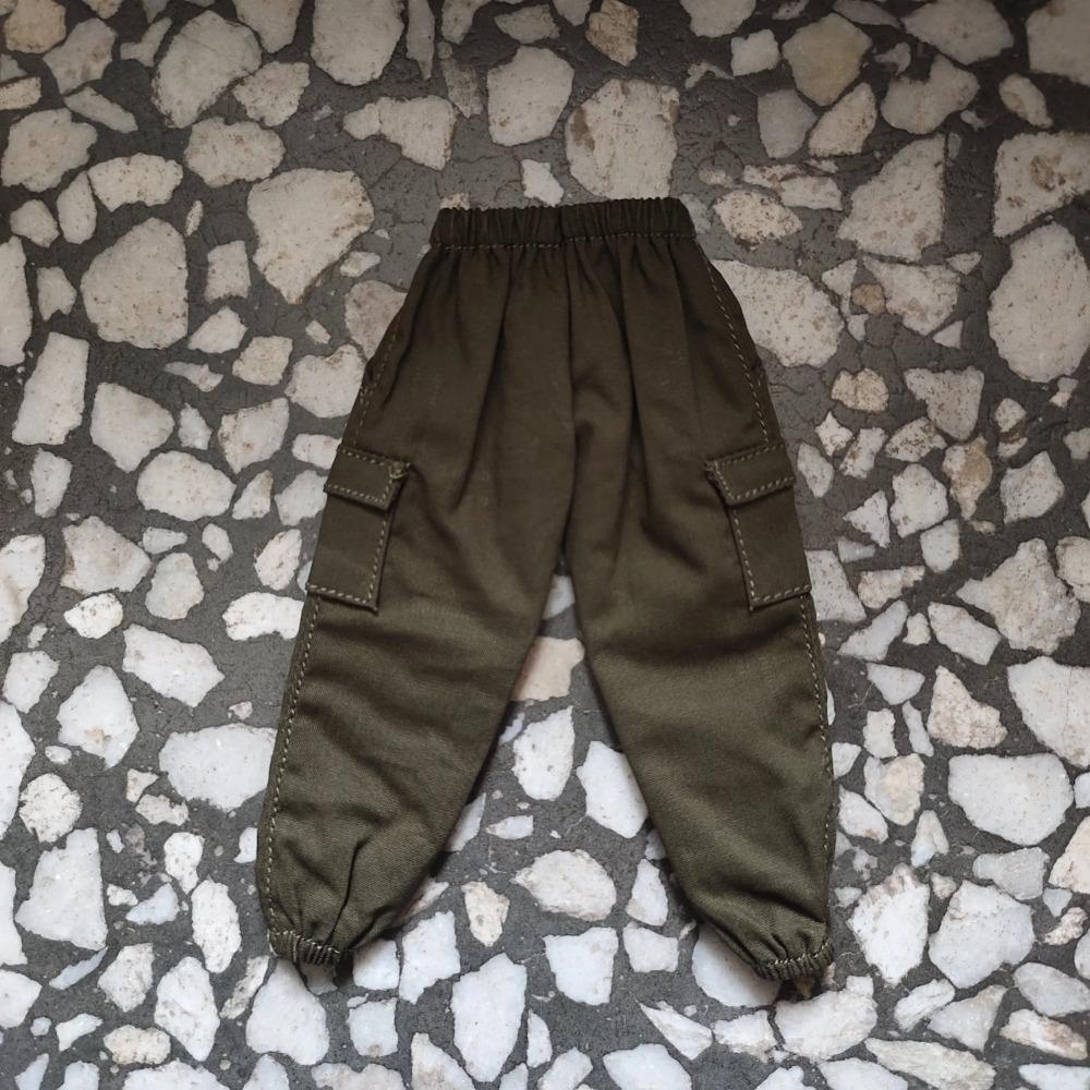 1/12 Scale Overalls Combat Pants Trousers Jeans Clothes Accessories Model for 6'' Romankey Soldiers Action Figure Body Dolls