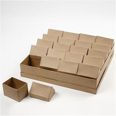 Set of Papier-mâché Boxes - House - 6 X 8.5 Cm - 20 Pcs