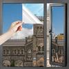 Blackout Mirror Film for Window 30 X 200 Cm - Silver, 99% UV Protection Self-Adhesive