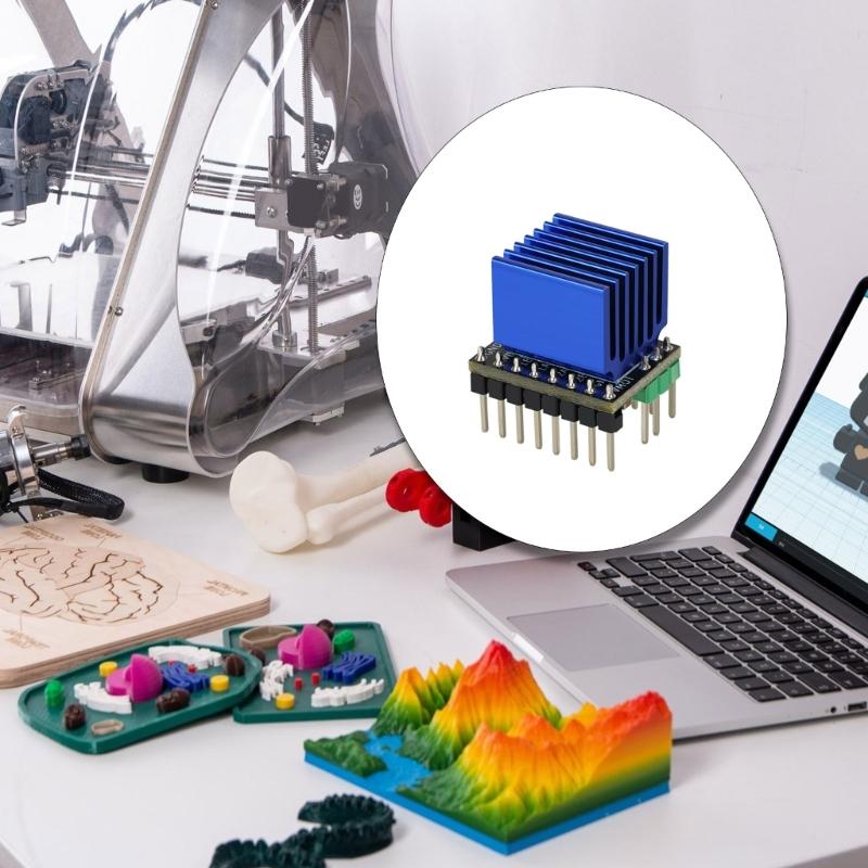 Drukarka 3D TMC2240 Sterownik Silnika Krokowego Moduł Sterownika Krokowego do Kontrolera Drukarki 3D z Akcesoriami Chłodzącymi