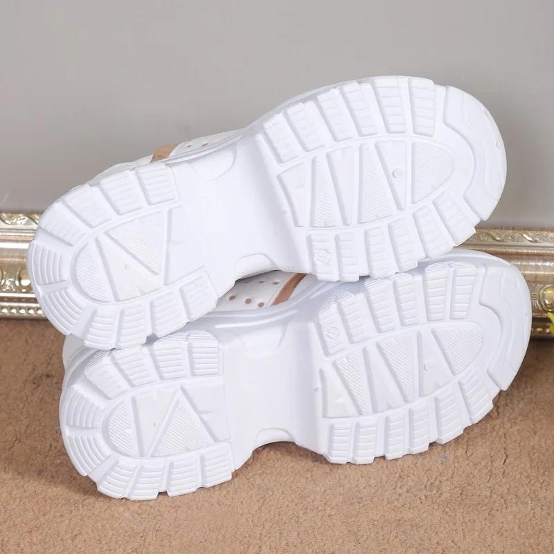 Women's Sneakers Summer Wedge Casual Shoes PU Leather Lace Up 2025 Womes Vulcanized New Outdoor Sneakers Anti-slip Zapatillas