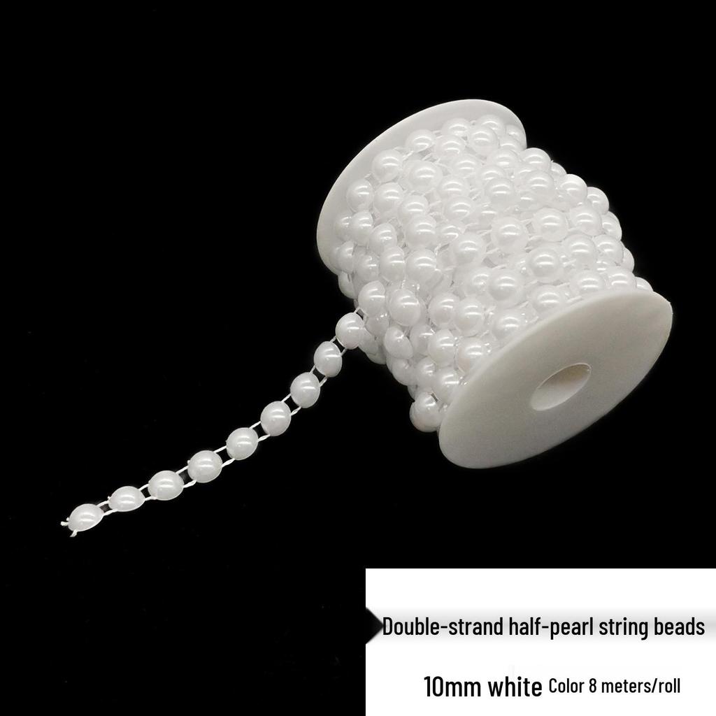Double-Line Pearl Sunflower Snowflake Beads DIY Decoration