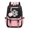 One Piece Peripheral Printed Backpack, Large Capacity School Bag For Young Students