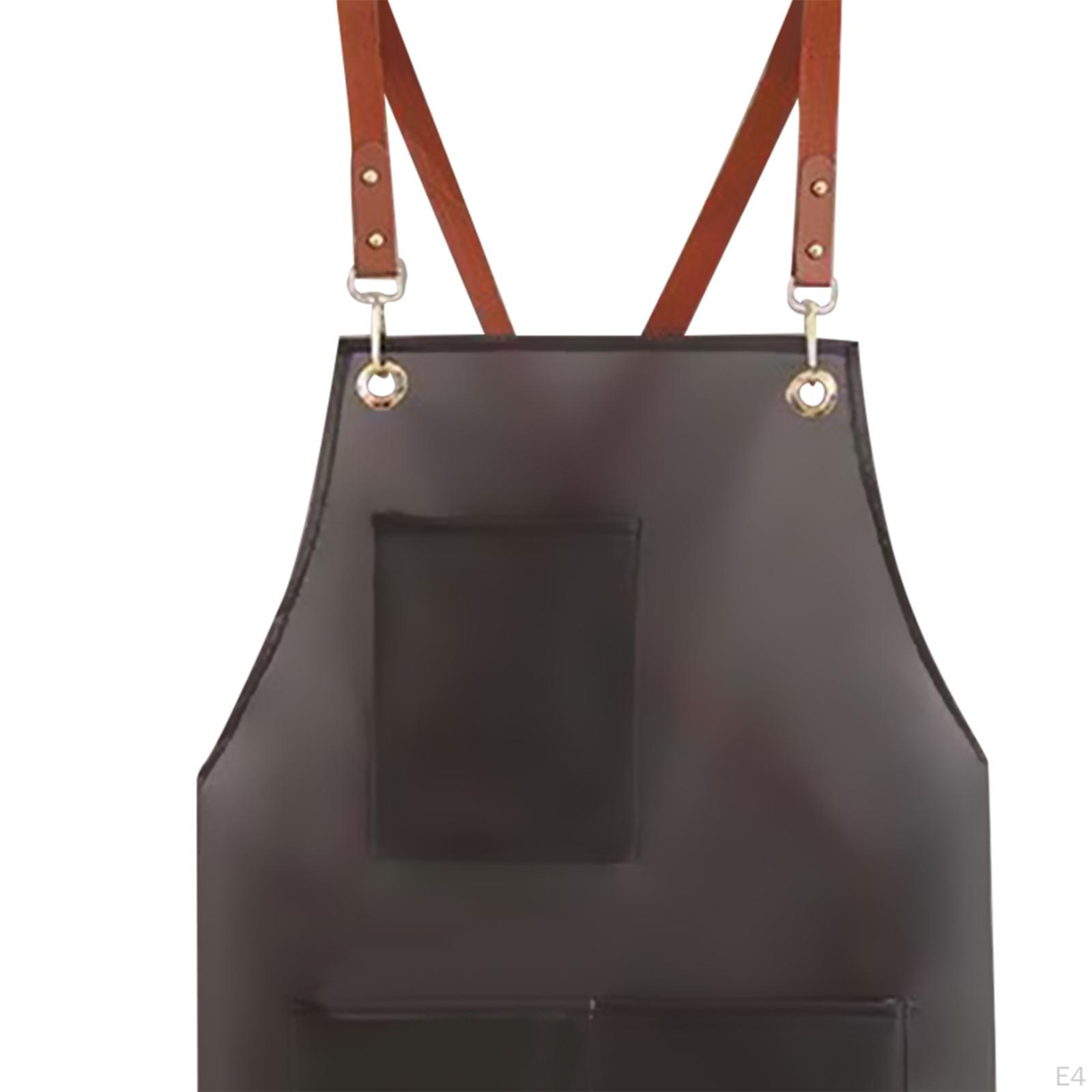 Фартук для гриля полупрозрачный со спинкой Pink Long Pocket — фото 6