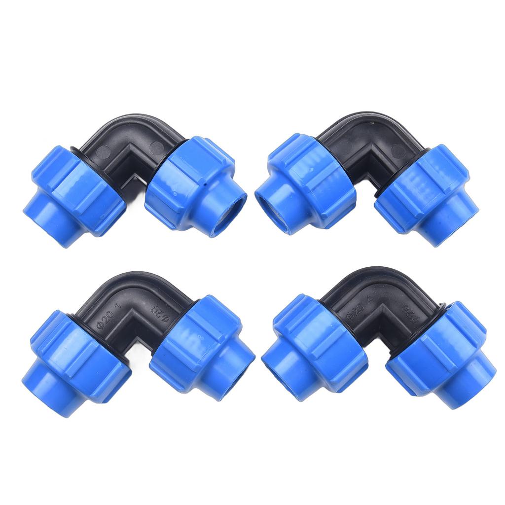 4pcs PVC PE Tube Elbow Connector 20/25/32mm Tee Elbow Reducing Quick Coupling Home Aquarium Water Supply Plumb Accessories