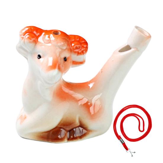 Mini Keramik Wasservogel Pfeife Niedliche Chinesische Tierkreiszeichen Tiere Geräuschmacher mit Aufhängeschnur Nachahmung Vogelruf Pfeife Kinderspielzeug für die Badewanne