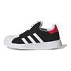 adidas Superstar 360 C Czarne Jaskrawoczerwone Dziecięce Sneakersy Core-Black Cloud-White GZ5033