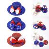 Glittered Bowler Hat Top Hat Julycostume Hair Clip Julycostume Top Hat Hairpin