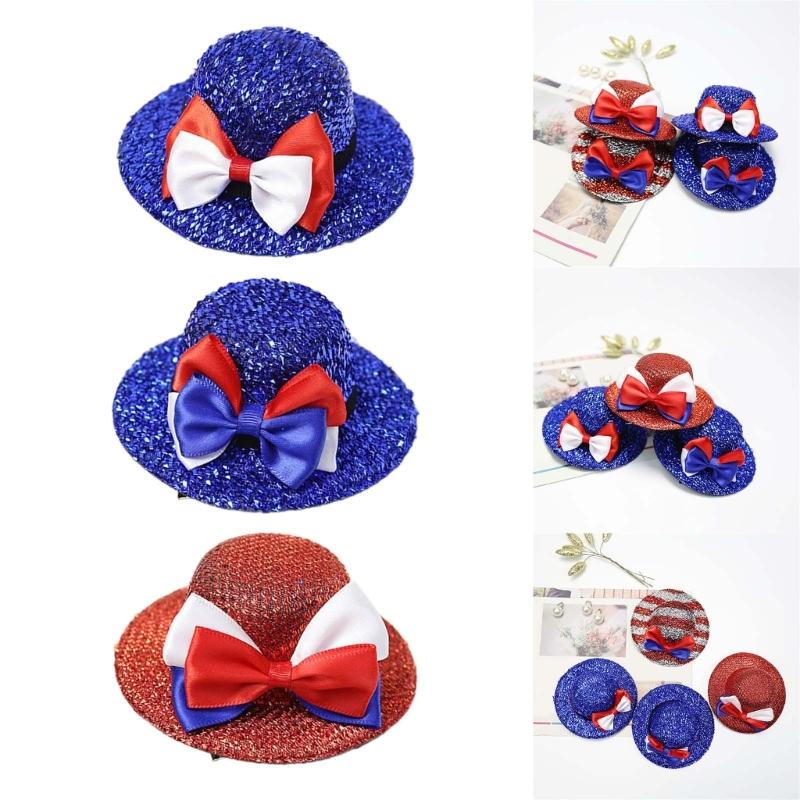 Glittered Bowler Hat Top Hat Julycostume Hair Clip Julycostume Top Hat Hairpin