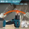 Cordless Heat Fan Rapid Heating from Temperature Adjustment for 5 Compatible with Makita Paint Shrink Wrapping Blue Unit Charger Sold Japanese