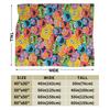 Warm Soft Blanket Travel Office Cookie Monster Elmo Throw Blanket  Flannel Bedspread For Outdoor Funny Sofa Bed Cover