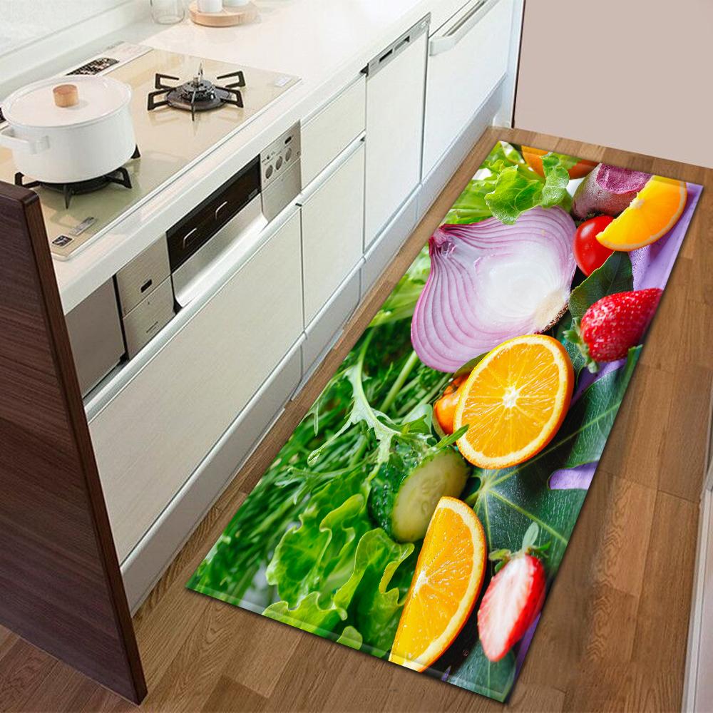 Kitchen Door Mat Bedroom Carpet Non-slip Floor Balcony Corridor Long Carpet Bedside Living Room Floor Mat
