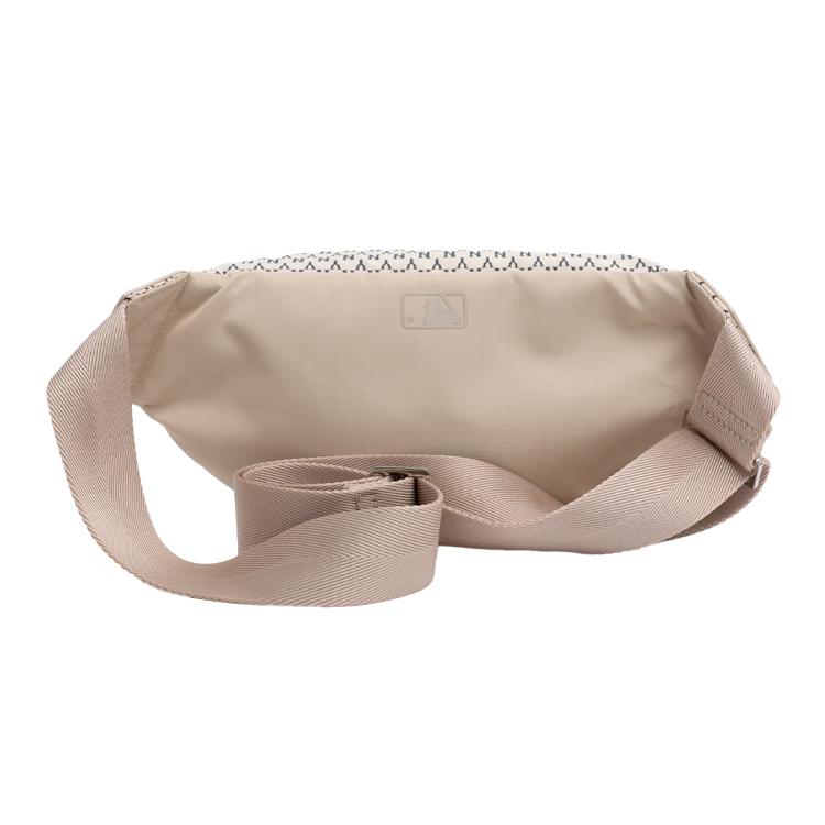 New MLB Monogram Collection Polyamide Crossbody Bag Sling Bag Fanny Pack Regular Unisex Ivory White 32BGC9941-50I