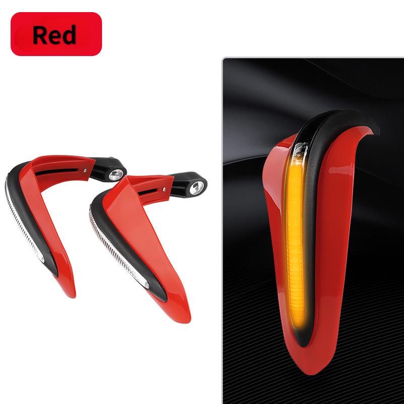 

Мотоциклетные защитные щитки для рук, светодиодные абажуры, аксессуары для мотоцикла, универсальный комплект для переоборудования защиты рук мотоцикла красный