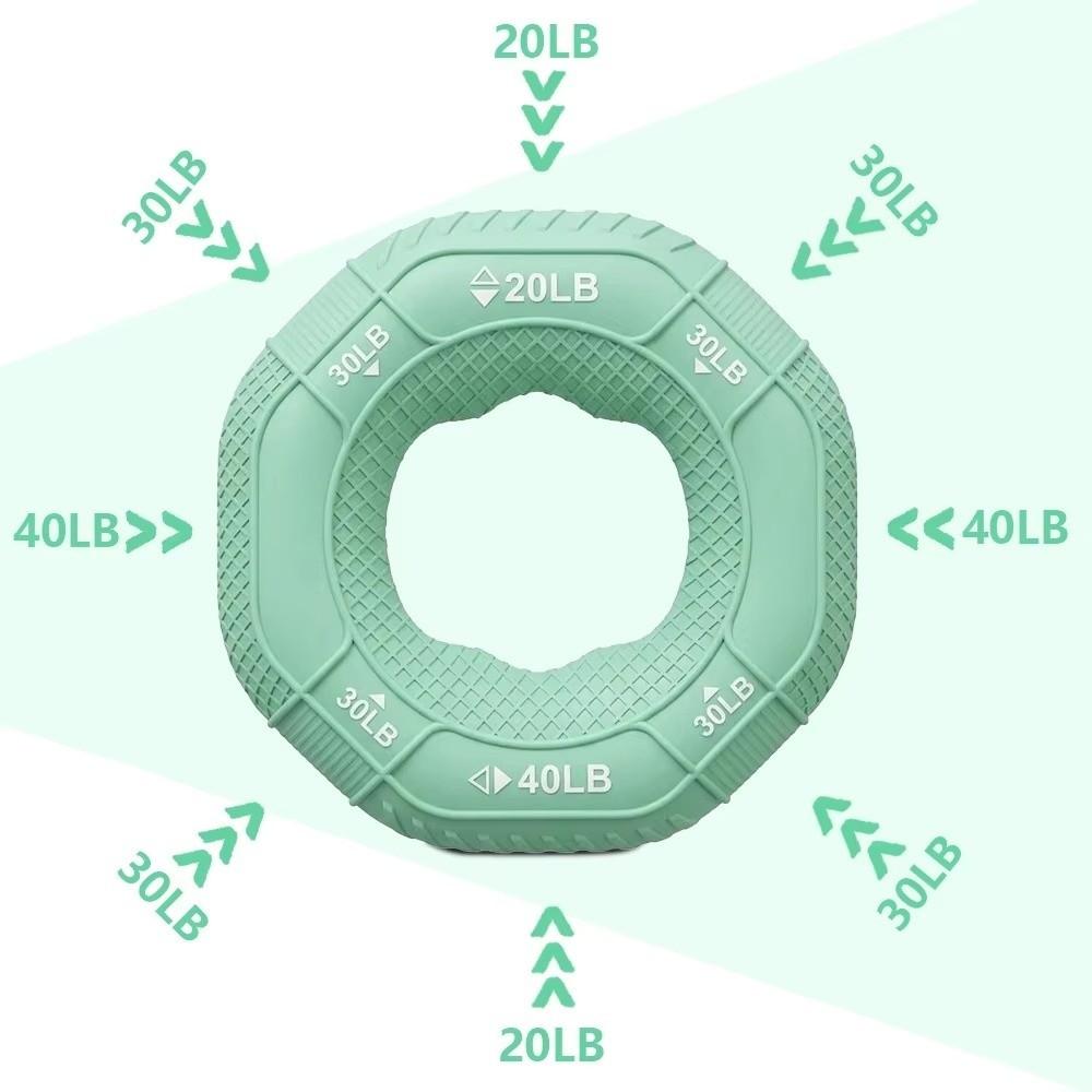 10LB-90LB Finger Trainer Ring Silicone Hand Exercise Ring Durable Hand Gripper Ring Stress Relief