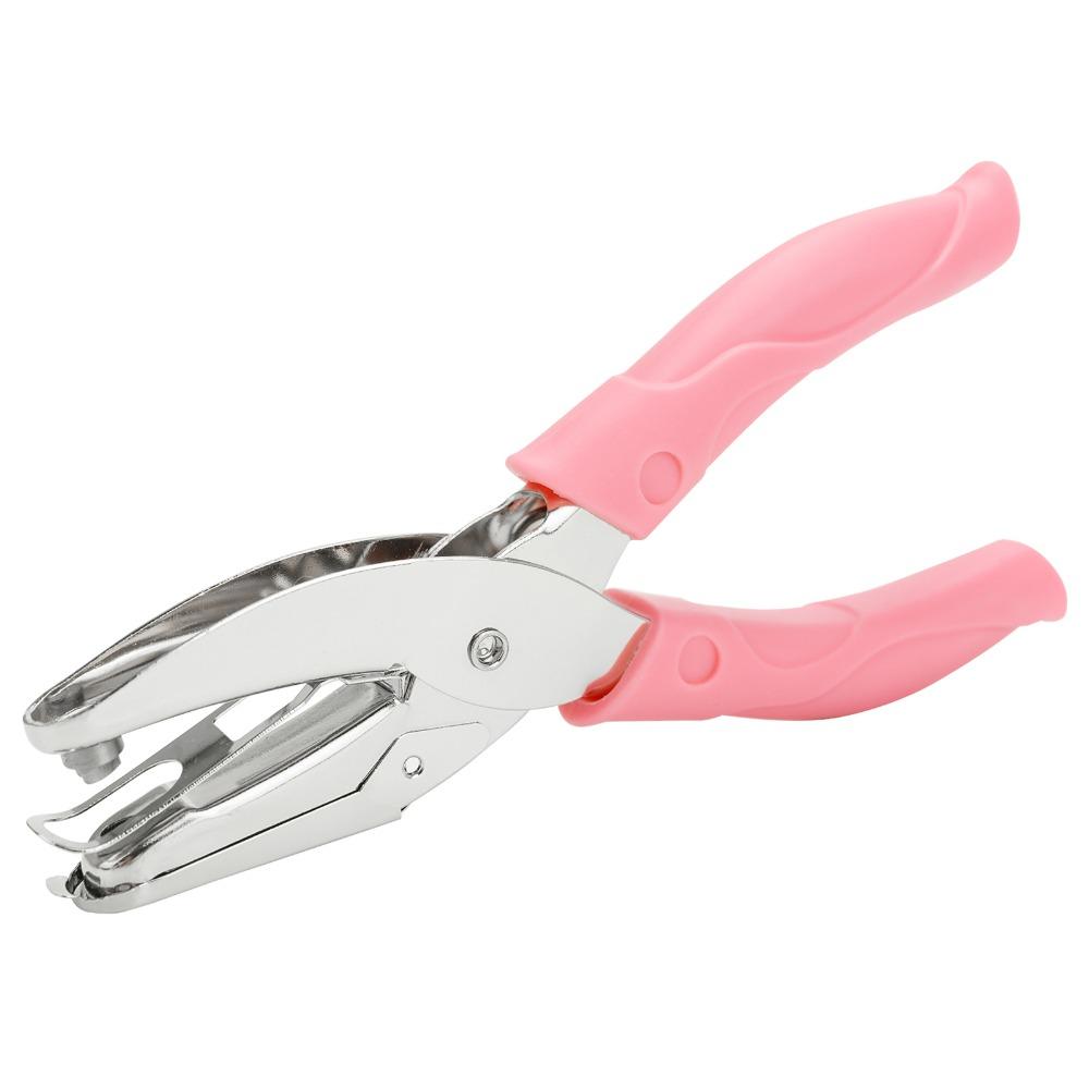8 Sheet Capacity Handheld Hole Punch Metal Hole Punch Single Hole Puncher Greeting Cards