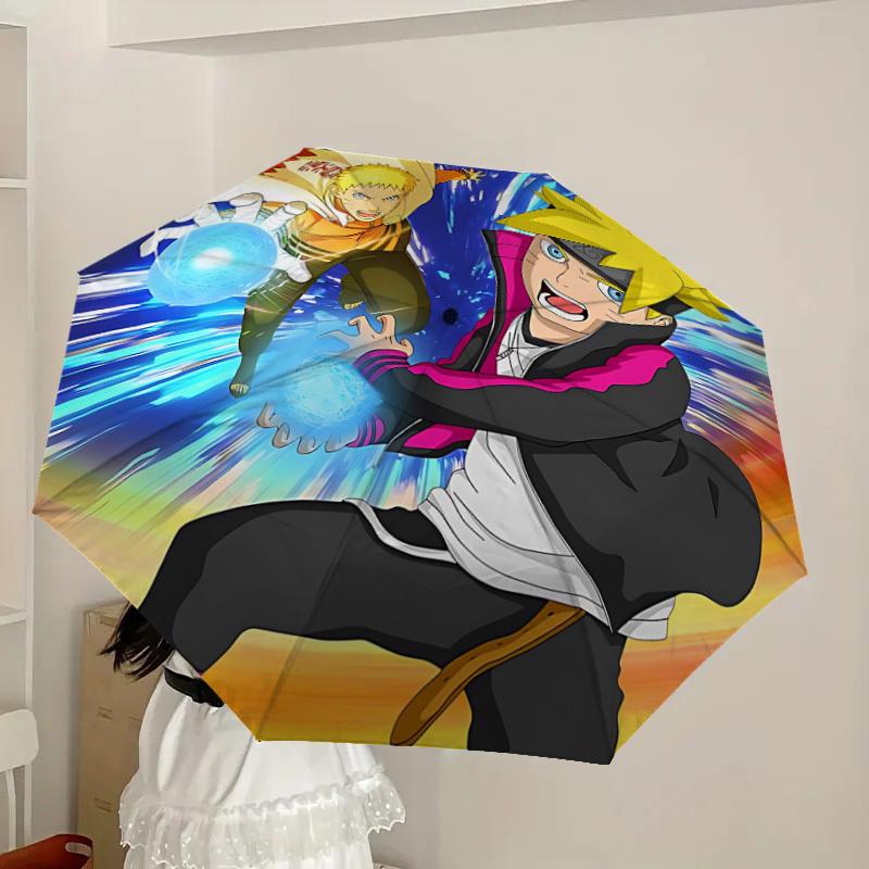 1 Stück Naruto, Anime Kunstwerk Automatischer Faltregenschirm] Langlebiger Eisenrahmen & Stiel, Tragbar faltbar, Ein tolles Weihnachtsgeschenk yy251016276