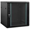 Сетевой шкаф с местом для хранения Черный 60 x 45 x 65 см Сталь