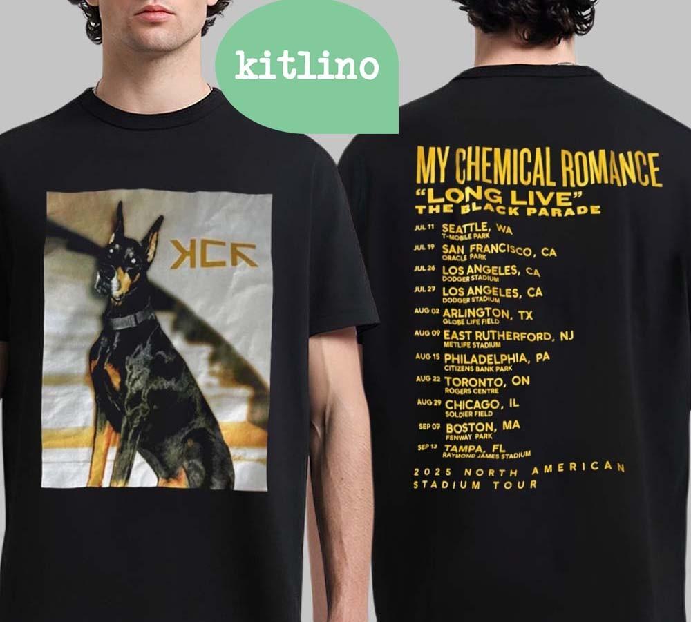 My Chemical Romance Собака Хороший Мальчик Тур 2025 F68047 Унисекс Футболка XXXXL