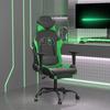 VidaXL Gaming Chair with Footrest Swivel Computer Chair Armchair Ergonomic Office Seat Interior Black and 3143656