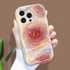 For iPhone 16 15 14 Samsung S25 S24 S23 A06 A13 A14 A15 A16 A55 Redmi 14C 13C Note 14 13 12 Rose Design Soft Wave Ege Silicone Phone Case
