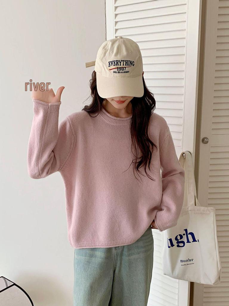 Women's Oversized Korean Chic Roll-Neck Sweater - Autumn/Winter 2025