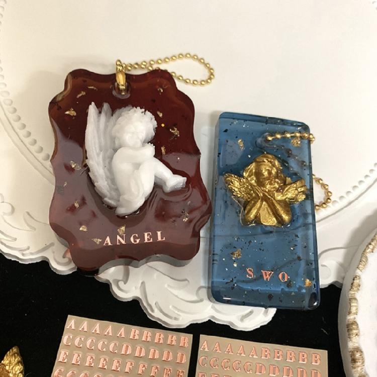 Naklejki Żywiczne z Cyframi i Literami Dekoracje Alfabetu do Silikonowej Formy Żywicznej