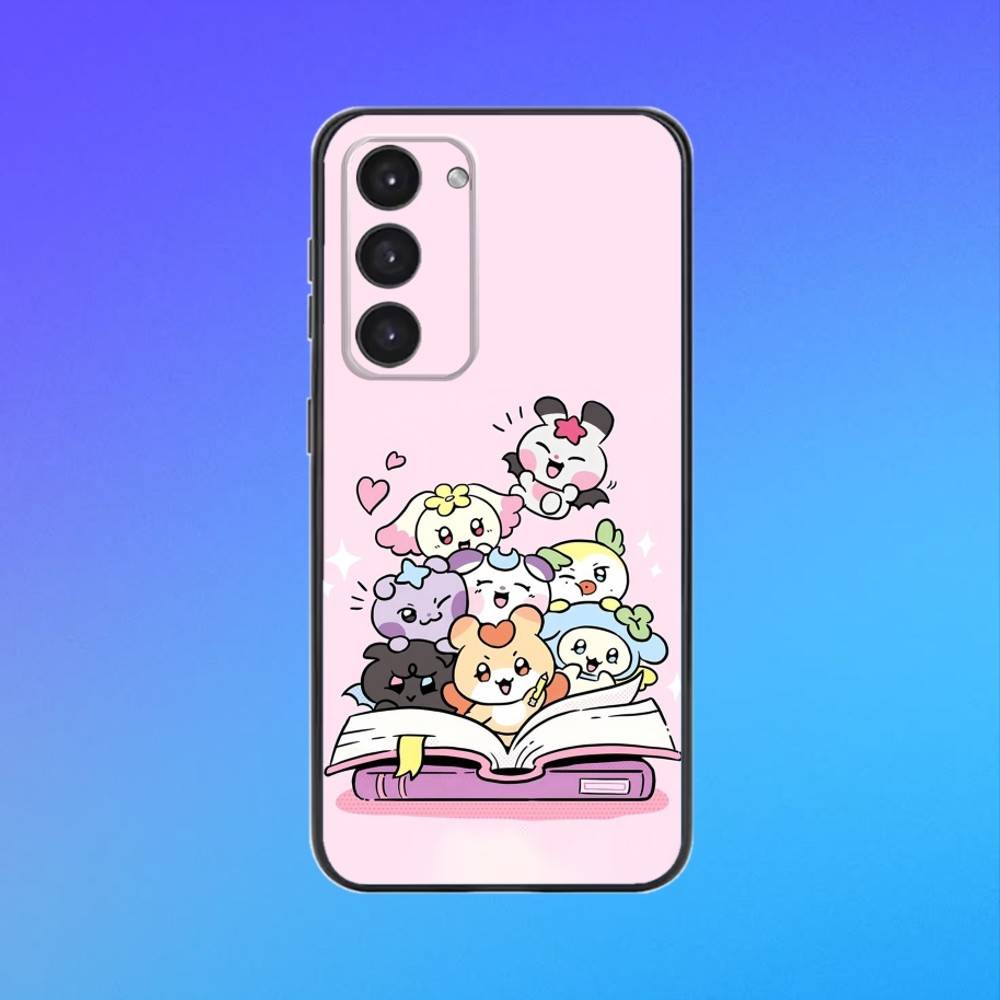 Cute A-ANITEEZ Phone Case For Samsung A73,A72,A71,A70,A53,A52,A51 Black Soft Case
